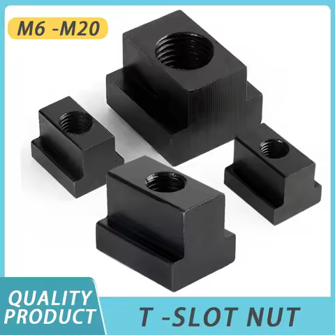 Tapped Through Slot T-nut M6 M8 M10 M12 M14 M16 M18 T-Slot Nut Block Slot Slider Nuts Clamp Table Mi