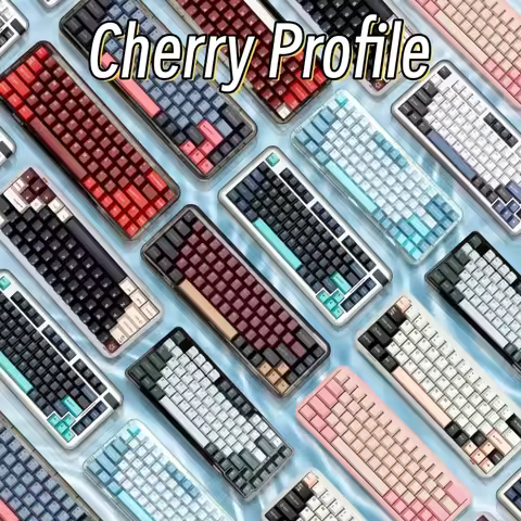 173 Key GMK Keycaps Clone Olivia Arctic Red Samurai 8008 Cherry Profile Double Shot PBT Keycap for M