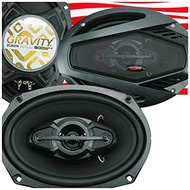 Gravity SGR694 6x9-Inch 4-Way 600 Watts Maximum Power Handling Car Audio Full Range Speakers Alpha S