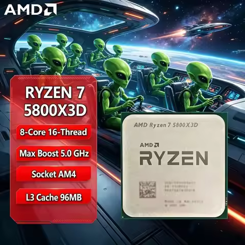 AMD Ryzen 7 5800X3D Desktop Processor 8C16T 3.4GHz 4.5GHz 3D V-Cache AM4 DDR4 105W Gaming CPU
