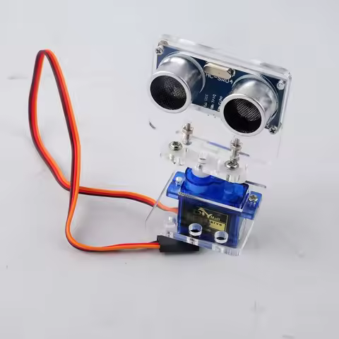 HC-SR04 Ultrasonic Sensor & 9G Micro Motor Servo Kit with Mounting Bracket for Arduino/Raspberry Pi 