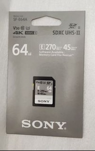 特價Sony SF-E64A Series UHS-II SDXC 記憶卡 64GB