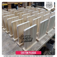 Custom Wooden Plaque, Plak Penghargaan, Exclusive Souvenir (KAYU SAHAJA)