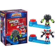 Legends of Akedo - Ultimate Arcade Warriors Battle Giants Versus Pack - Scratch-Atron VS Tonk - Mini Battling Action Figures Ready, Fight, Split Strike