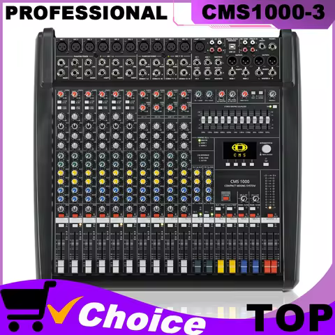 Professional CMS1000-3 CMS1000 CMS 1000 10 Channels Audio Mixer Sound interface console Mixing with 