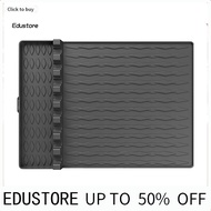  Silicone Grill Tool Mat Grill Side Table Organizer Non-slip Silicone Bbq Mat for Blackstone Grill Heat-resistant Utensil Caddy with Spatula Holder Drip Pad Kitchen
