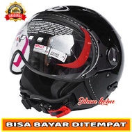 Helm kyt / helm retro bogo / helm kyt elsico black termurah