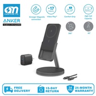 Anker B25A7 Magnetic Wireless Charger, 633 MagGo 2-in-1 Wireless Charging Station, Detachable 5000mA