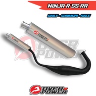 KNALPOT NINJA R SS RR COBRA MEDIUM BLACK SERIES ORIGINAL OVER POWER BUKAN RS1 CMS