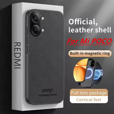 Luxury Built-in Magnet Leather Phone Case for Mi POCO X5 X6 X7 X8 Pro Max F5 F6 F7 F8 Pro Ultra M6 M