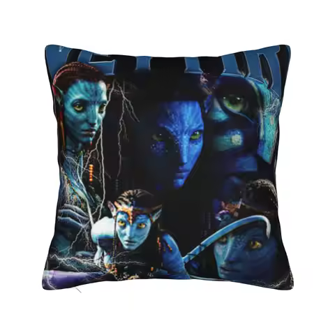 Pillow Cover Neytiri Avatars Blue Na'vi Woman Morden Pillow Case For Living Room Chair Pillowcases