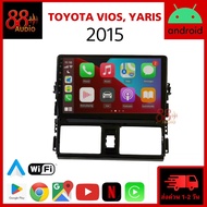 จอแอนดรอย TOYOTA YARIS 15-17 VIOS Gen3 15++ จอติดรถยนต์ ปลั๊กตรงรุ่น จอแอนดรอยด์ 10นิ้ว ยาริส วีออส 