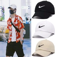 topi ny Nike Caps Men Fashion Baseball Cap Snapback Korea Bend Topi Adjustable Couple Hip Hop Hat nike cap original 100%