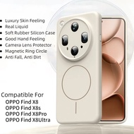 For OPPO Find X8 Pro Find X8 Ultra X8Ultra Case Luxury Skin Feeling Real Liquid Soft Rubber Silicon 