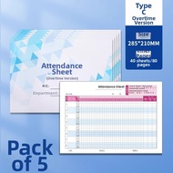 Attendance Record Book 31 Days