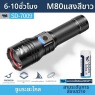 SMILING SHARK | ไฟฉาย LED ปรับแสงสว่างและซูมได้ หลายฟังก์ชัน
