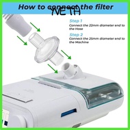 YVETA 2pcs CPAP Tube, Disposable In-line CPAP Filter, Accessories Universal 22mm CPAP Machine for Re