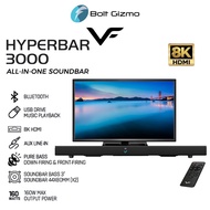 Vinnfier VF Hyperbar 3000 MAX 160W Bluetooth 5.3 All-In-One Soundbar Speaker USB ARC Aux-In Optical
