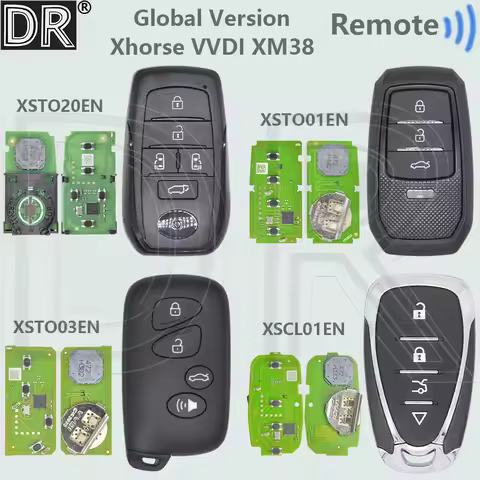 DR Xhorse VVDI XM38 Global Version Universal Car Smart Blank Key XSTO01EN XSTO20EN XSTO03EN XSCL01EN