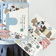 เคสiPadหมุน 360° Air5 Air7 Gen11 ที่ใส่ปากกา เพื่อนลูกสุนัข เคส iPad Gen10 Air6 Gen9/8/7 Air6/7 13 P