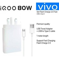 Vivo 80W Flash Charger For VIVO Y100 V40 Pro V30 Pro V29 Pro V27 Pro V27e V25 X80 X70 X60 Flash Char