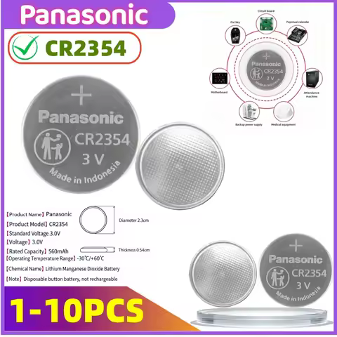1-10pcs Panasonic CR2354 / Battery 3V Lithium SD-PM105 Bread Maker Tianrui Instrument Model3 Remote 