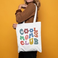 Cool Mom Club Tote Bag, Momma Bag, Retro Mom Sweatshirts, Mama Flower Tote, Mama Canvas Tote Bag Gif