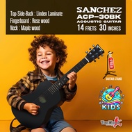 SANCHEZ กีต้าร์โปร่ง สำหรับเด็ก 30  (Sanchez) พร้อมขา ACP-30 Black
