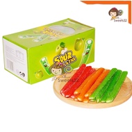 30pcs Hepin Sour Gummy Stick (Gula Gula Kunyah Perisa Buah-Buahan) HALAL