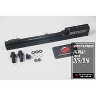 ORIGINAL READY STOCK  KTUNED FUEL RAIL HONDA CIVIC D15 D16 CIVIC DSERIES SET FUEL REGULATOR AEM METE