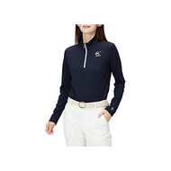 [Munsingwear] 2022 Fall/Winter Model Golf Long Sleeve Shirt Thermal Jacquard Women's NV00 (Navy) Japan Size M Equivalent