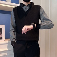 Fake two-piece top Fake two-piece top Fake two-piece Shirt Sweater New Style 2024 Hot-Selling Men's 