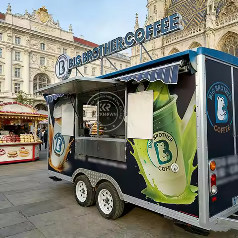 OEM Customized Newborn China Snack Concession Fast Food Bakery Food Trailer Cart Mobile Burger Food