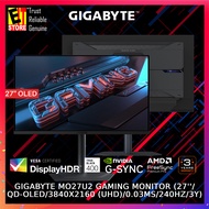 Gigabyte MO27U2 Gaming Monitor (27'' QD-OLED UHD 4K 3840 x 2160 /0.03ms/240Hz REFRESH RATE/3YRS )