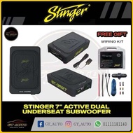 STINGER 7 INCH DUAL UNDERSEAT MINI ACTIVE SUBWOOFER 300 WATTS MAX