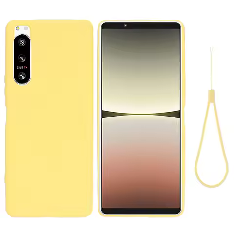 For Sony Xperia 1 III Case Liquid Silicone Lanyard Phone Case For Xperia 10 5 IV ACE 10 5 1 III Soft