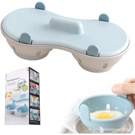 Microwave Egg Steamer, 2025 Upgraded Microwave Egg Cooker, Breakfast Double Row Egg Cooker, Microwav