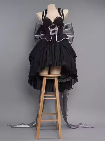 Anime Manga Chobits Chi Cosplay Costume Lolita Pink Bow Clamp Chi Cosplay Bow Clamp chi Halloween Ch