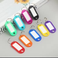 🇲🇾E27 1pcs - Keychain Tag Label Plastic Key ID Name Room Address telephone marker ring luggage trave