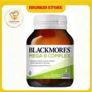 Mega B COMPLEX BLACKMORE PILLS SUPPLEMENT B VITAMINS, NERVE SUPPLEMENT