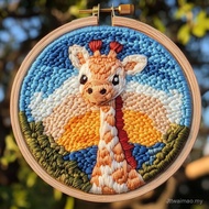 Anyaman Kasih Cici - Jarum Penebuk Benang Tebal Kit DIY Kartun Haiwan Bunga Siri Gaya Jarum Penebuk 