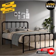 Living Mall Dumee Series Metal Bed Frame Strong and Sturdy Base Support