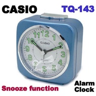 Casio TQ143 Travel Desk "WAKE UP" Alarm Clock Resin CaseClock