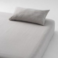 【眠豆腐裸床包】單人加大/灰色/床包+枕套/全新