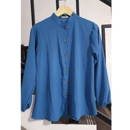 KEMEJA Preloved Bluey shirt | Cringkle material | LD 100 pjg 66