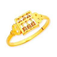 Top Cash Jewellery 916 Gold Square Abacus Ring