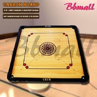 (Big) Wooden Carrom Board Striker Games Papan Karom With Checker/Papan Permainan Carrom