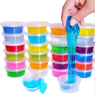 Educational DIY Colorful Crystal Clear Slime For kids 1 Cup Non-Toxic Slime For Kids