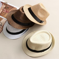 XUESHAN Straw Panama Cap Gangster Cap  Fashion Jazz Dress Hat