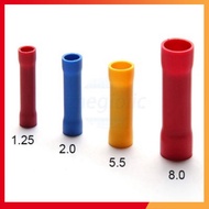 [30 Pieces]- BV1.25 Cos Pipe Head 19A Wire Size 0.5-1.5mm2 Red Shop